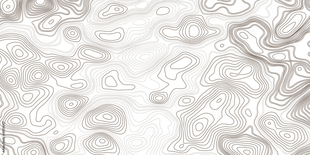 Topographic map patterns, topography line map. topographic line contour map background, geographic grid map.