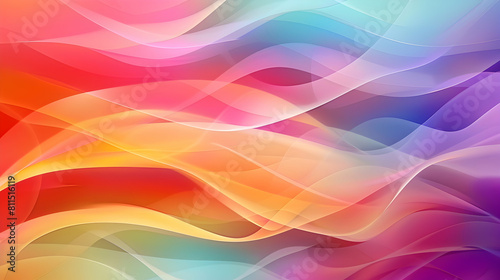 A colorful abstract background with smooth curves and gradients