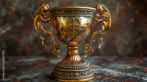 Golden Trophy Cup Winners,
A gold urn with the word quot num quot on it
 photo