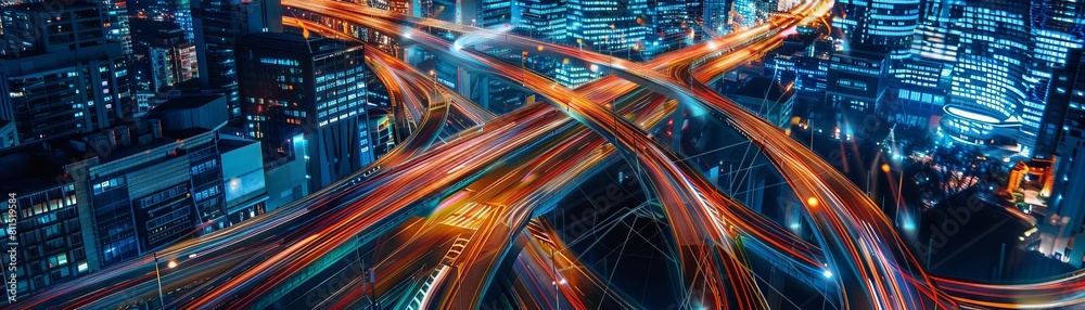 A digital artists concept of virtual global cities connected through digital highways, symbolizing ecommerce networks A digital artists concept of virtual global cities connected through digital highways, symbolizing ecommerce networks