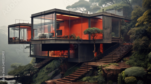 house in the mountains