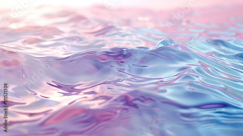 3D to 2D Ripple Effect with Pastel Water Waves