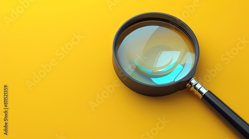 Magnifying glass searching for a new job or employee