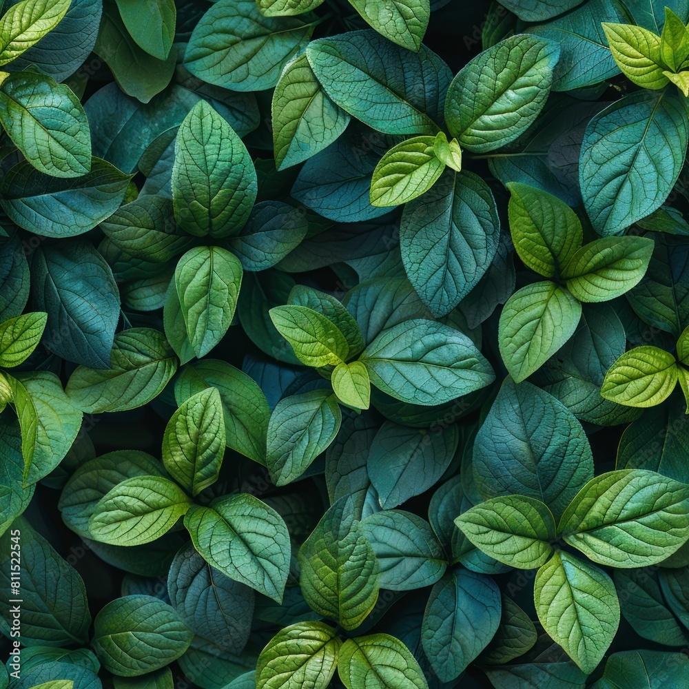 The picture is densely populated with leaves. The picture is densely populated with leaves.