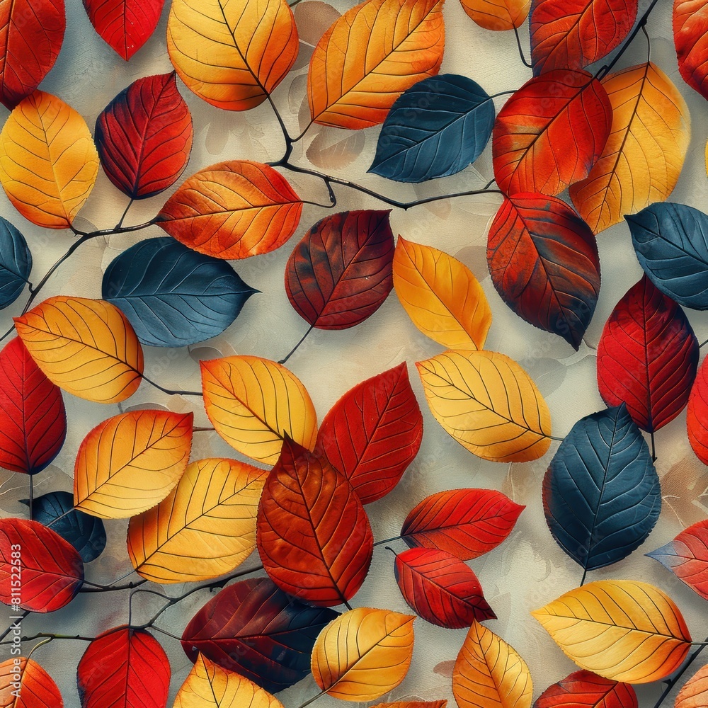 The picture is brimming with leaves. The picture is brimming with leaves.