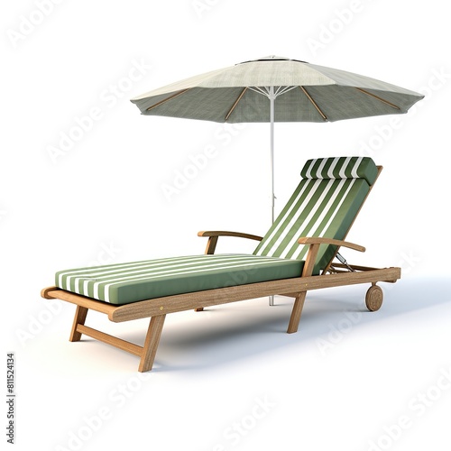 Sun lounger olive