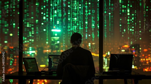 A hacker working for a nationstate conducting cyber espionage operations against foreign governments and corporations photo