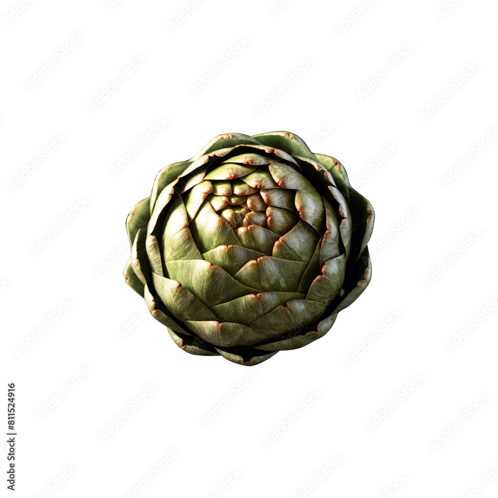 Obraz premium Artichokes isolated on a transparent background
