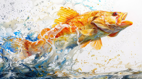 goldfish jumping out of water