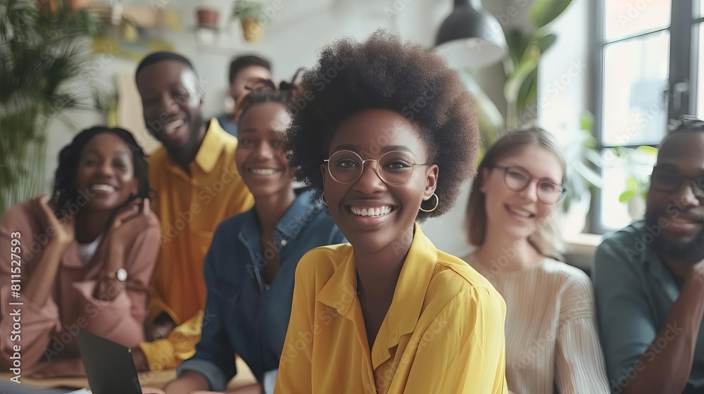 Obraz premium An engaging video meeting where HR professionals discuss diversity and inclusion initiatives to attract new talent