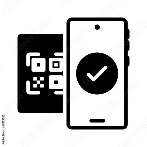 Vector solid black icon for Pay