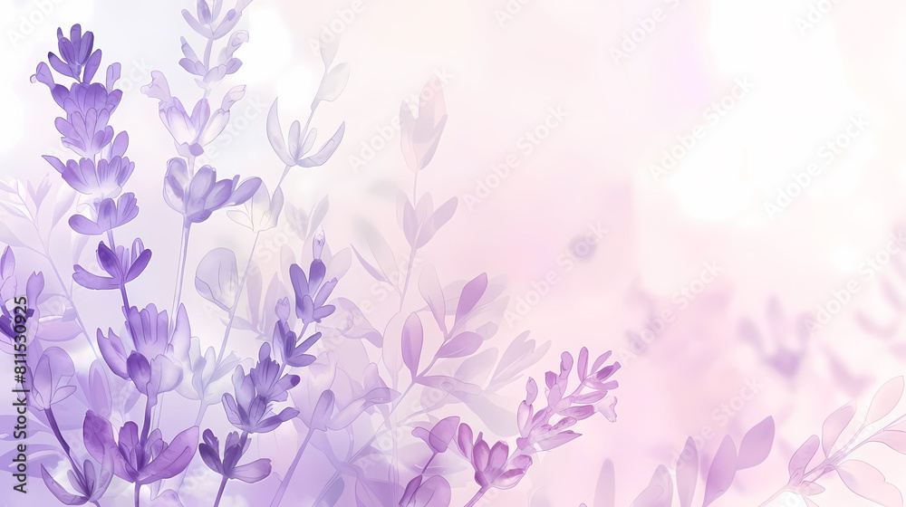 lavender flower background in a blurry image