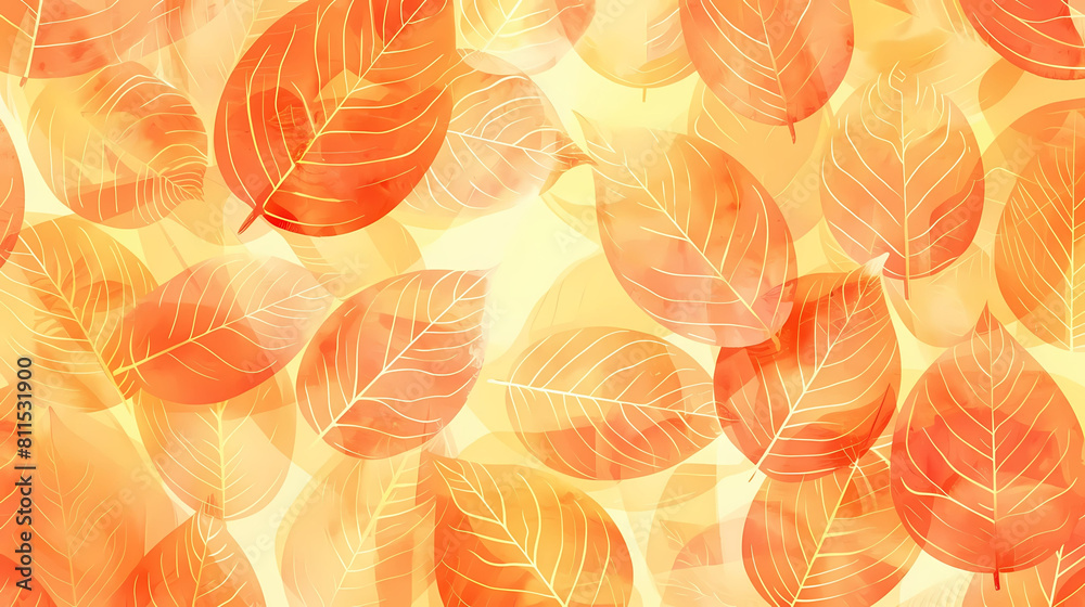 orange leaf background with a lot of leaves orange leaf background with a lot of leaves