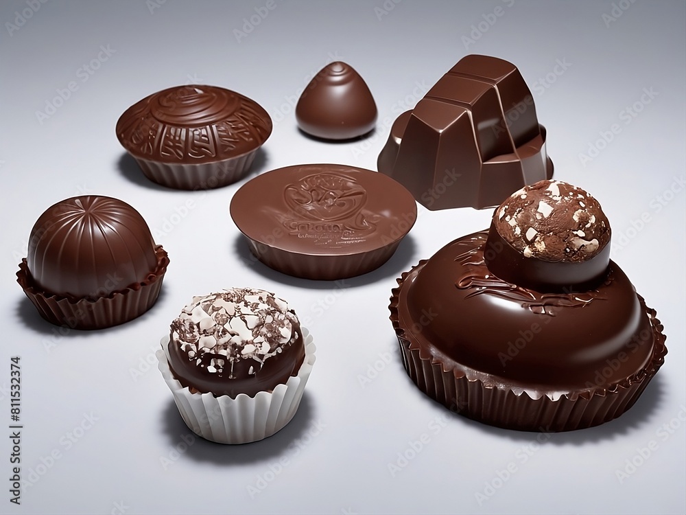 Chocolate wallpaper, World Chocolate Day, templates, background, chocolate images