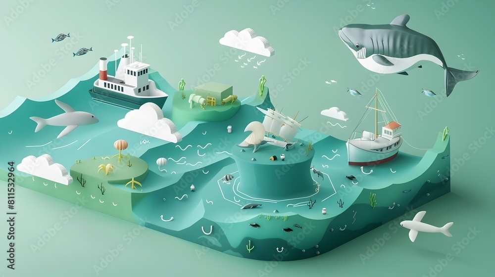 Whimsical Undersea Adventure in a Vibrant Oceanic World
