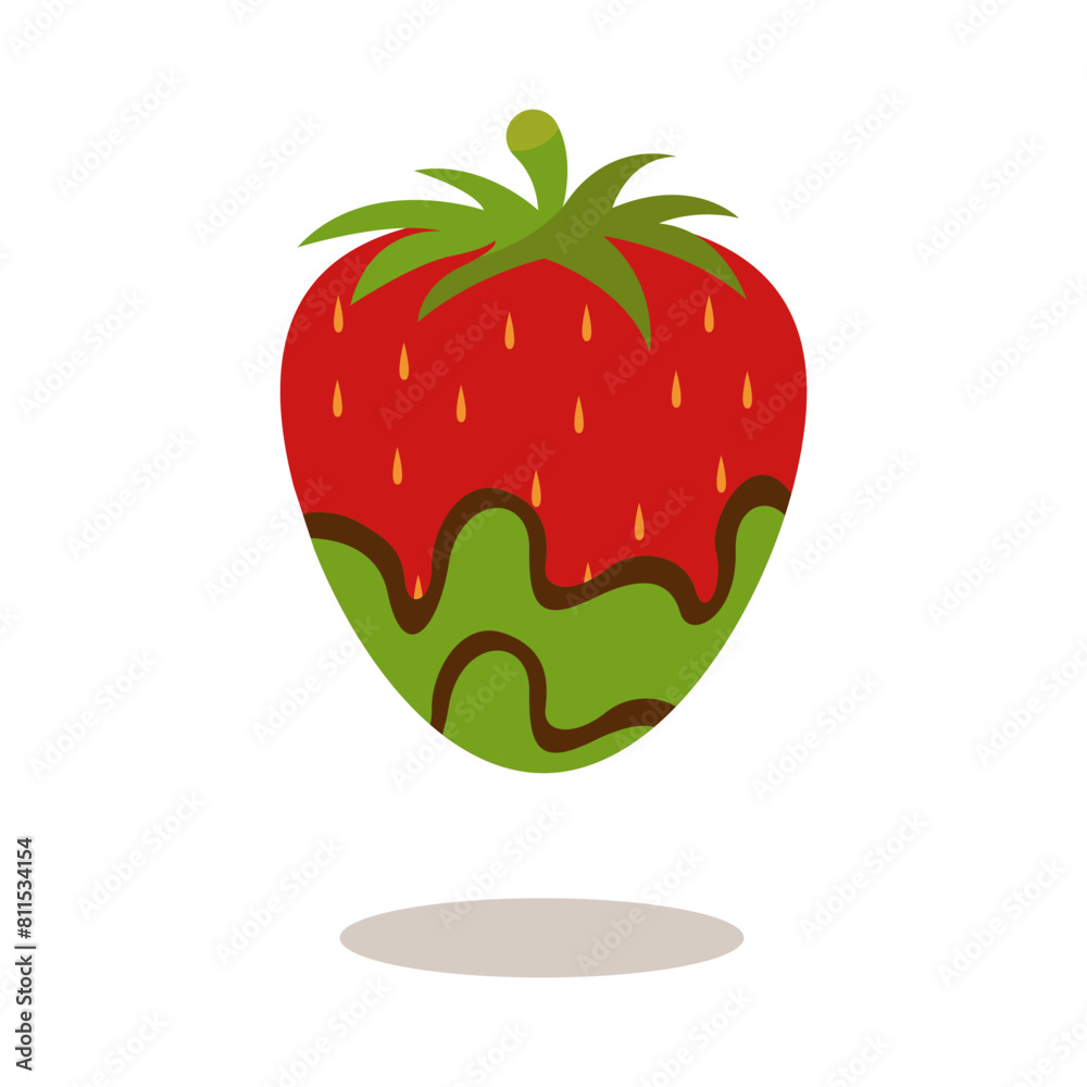 Chocolate Dipped Strawberries. Soft and Tasty Food. Isolated on White Background Chocolate Dipped Strawberries. Soft and Tasty Food. Isolated on White Background