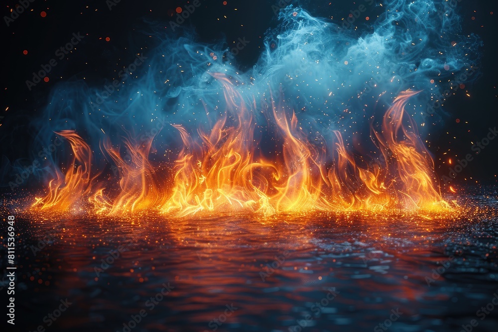 Fire images. Fire and smoke background, Fire on black screen background, Glowing fire and smoke images, Fire images. Fire and smoke background, Fire on black screen background, Glowing fire and smoke images,
