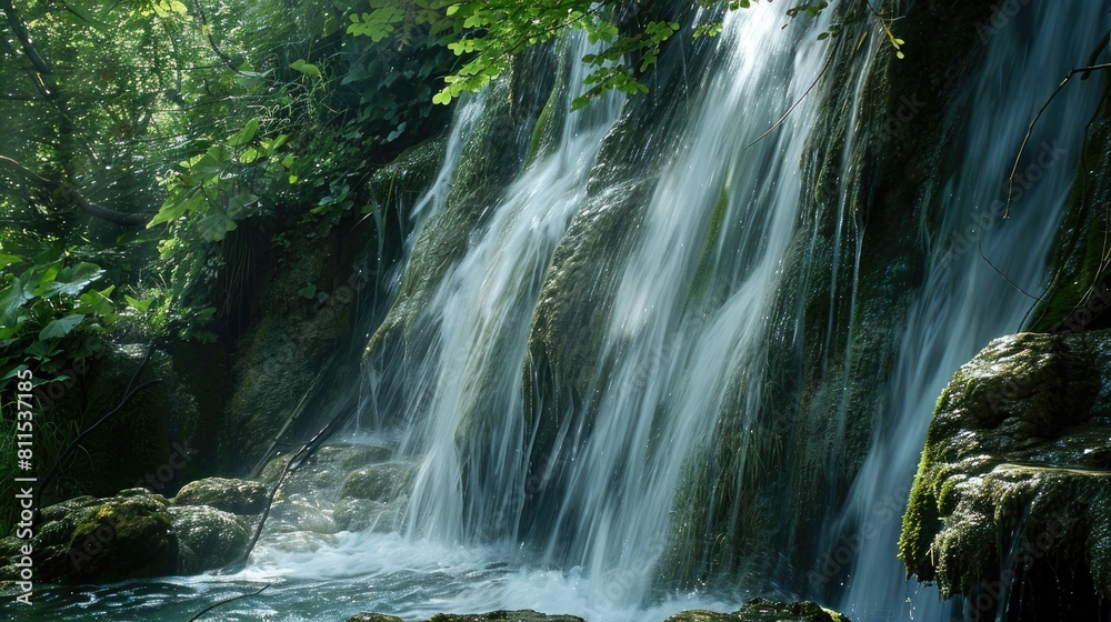 Fototapeta premium Scenic waterfalls at Plitvice Lakes