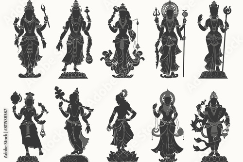 Set Of Hindu God