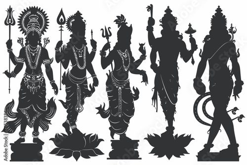 Set Of Hindu God