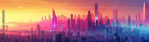 digital illustration of a futuristic cityscape with hovering skyscrapers