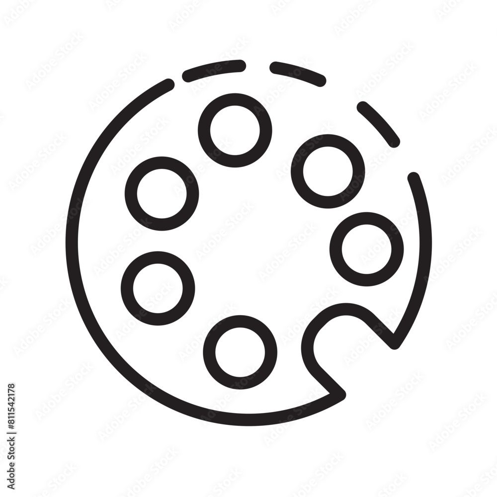 Art Color Paint Line Icon Art Color Paint Line Icon