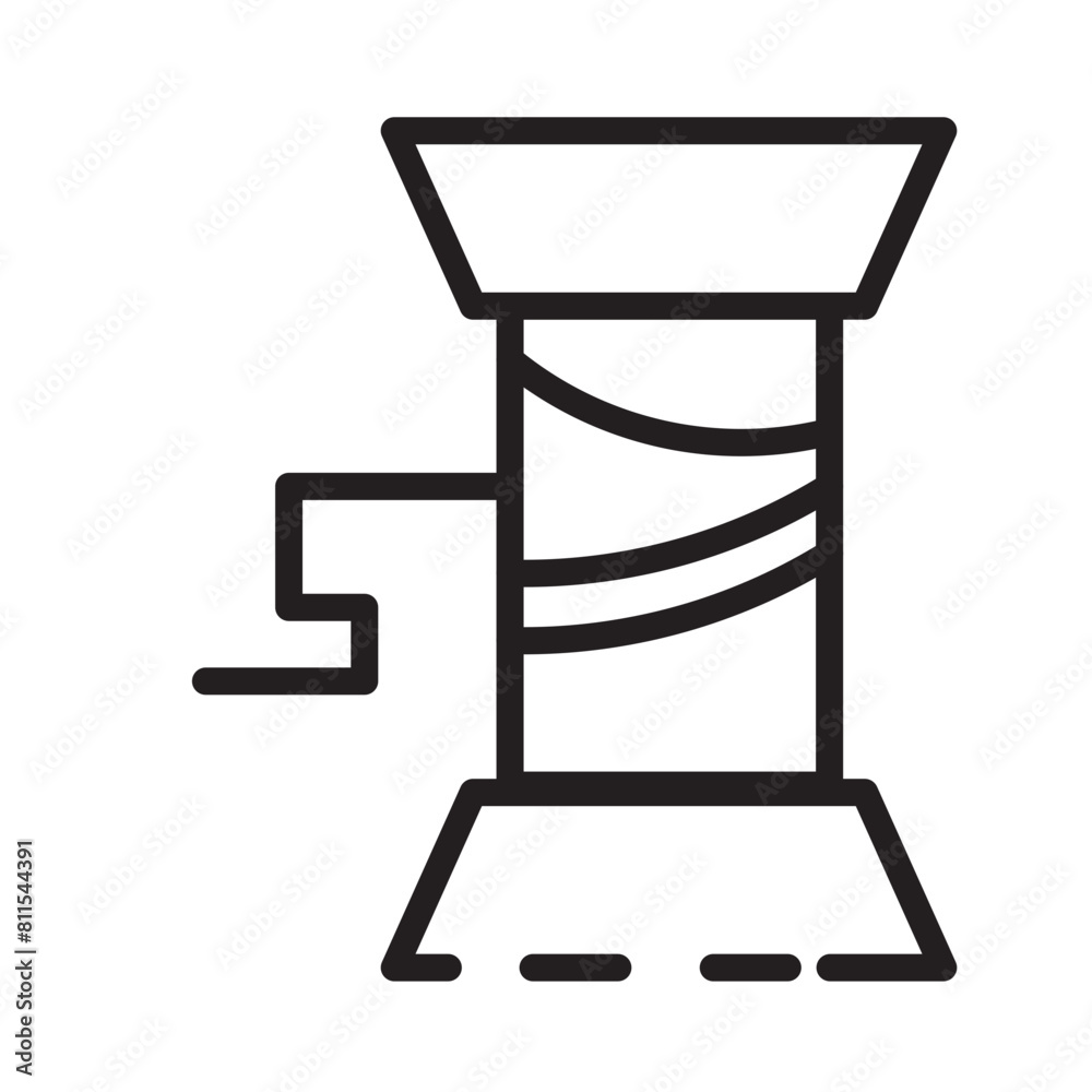 Brodery Fashion Clothes Line Icon