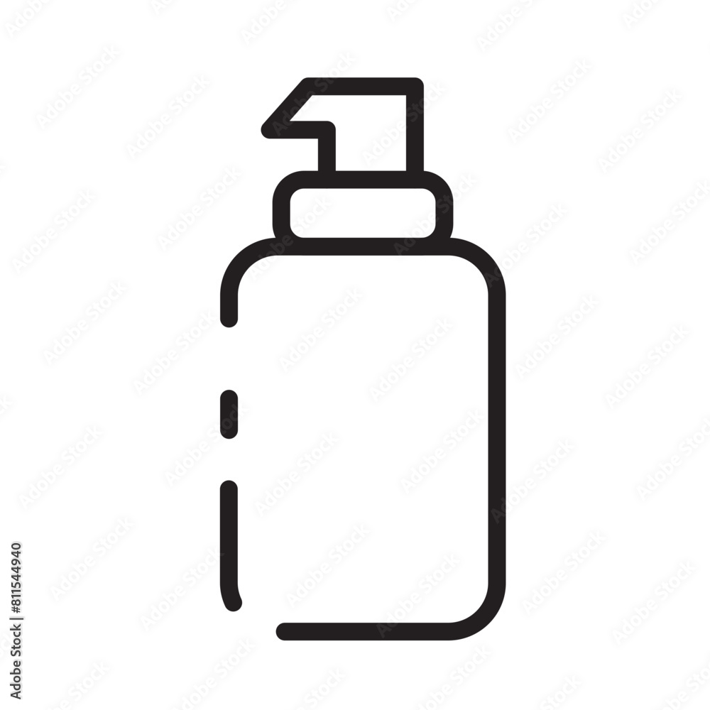Beauty Bottle Care Line Icon Beauty Bottle Care Line Icon