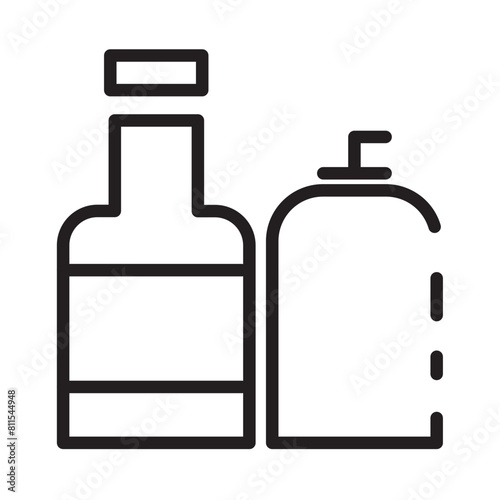 Beauty Bottle Care Line Icon
