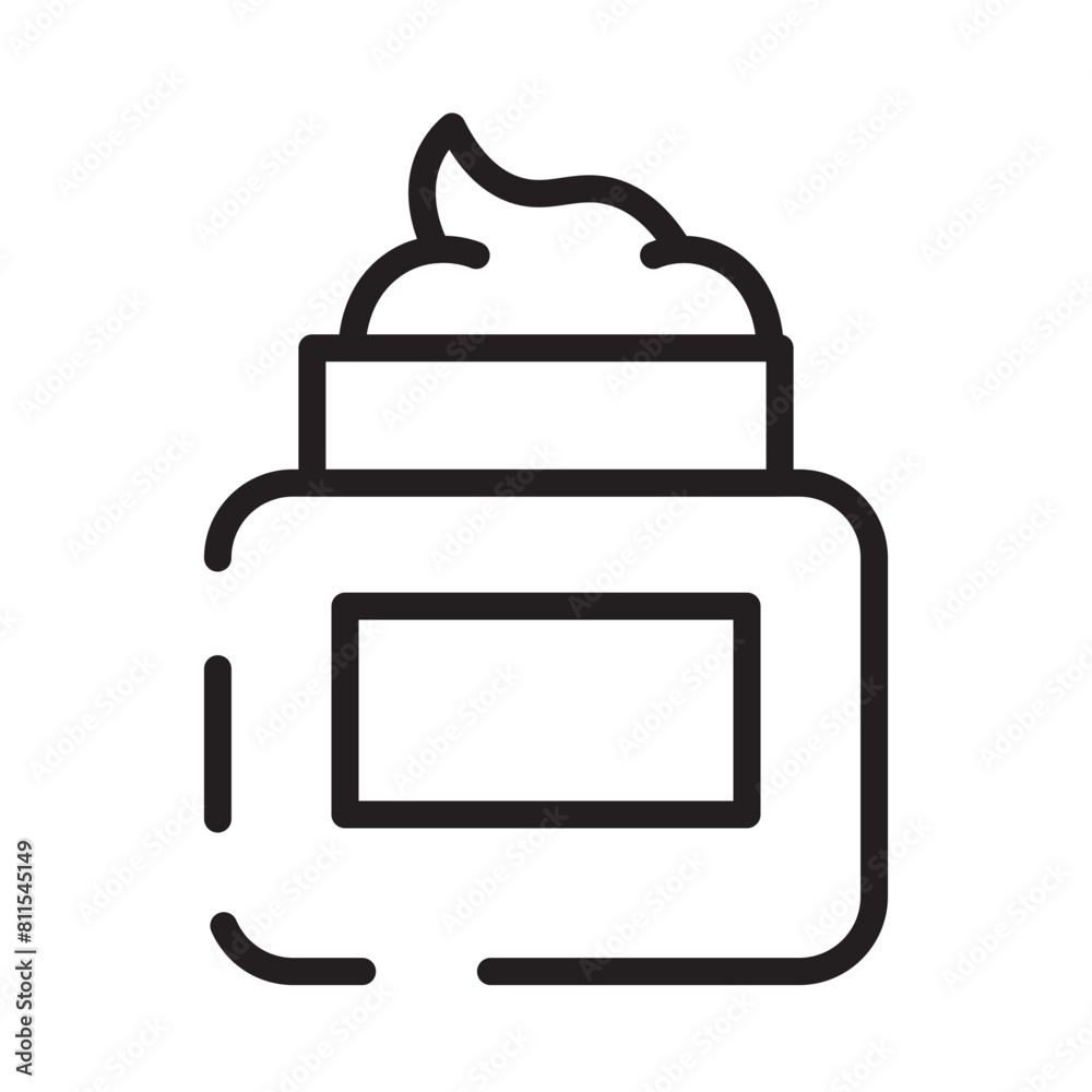 Aging Care Cosmetic Line Icon Aging Care Cosmetic Line Icon
