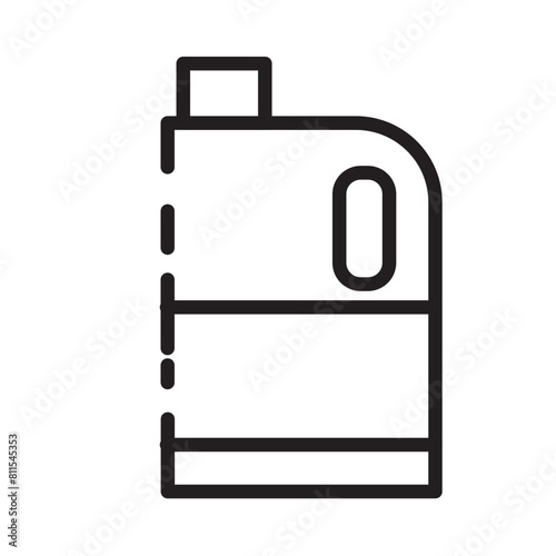 Bleach Chemical Cleaning Line Icon