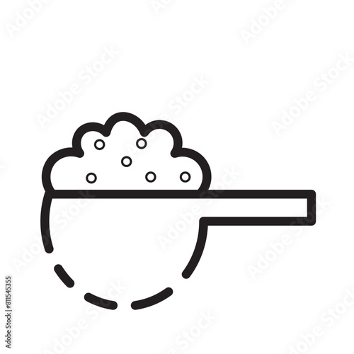 Bleach Chemical Cleaning Line Icon