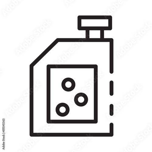 Bleach Chemical Cleaning Line Icon