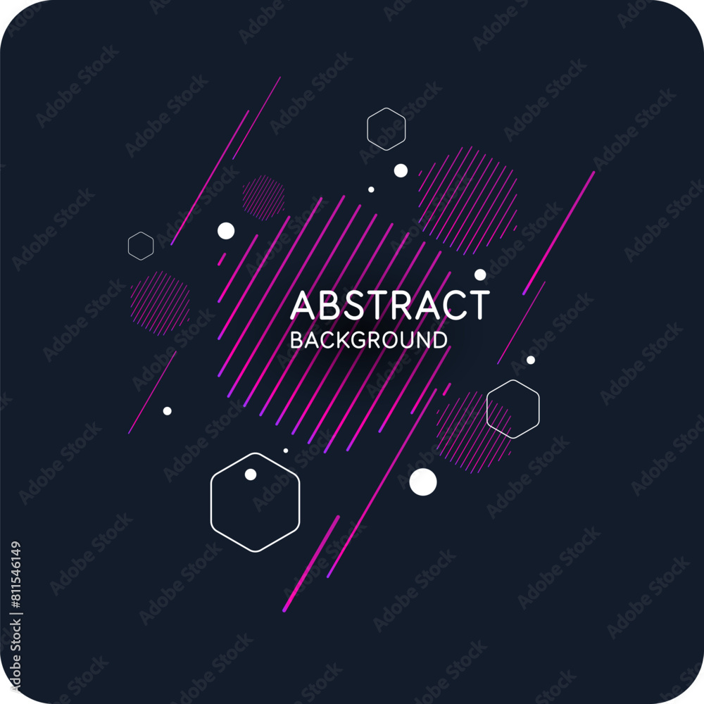 Abstract background with dynamic lines. Vector illustration in flat minimalistic style