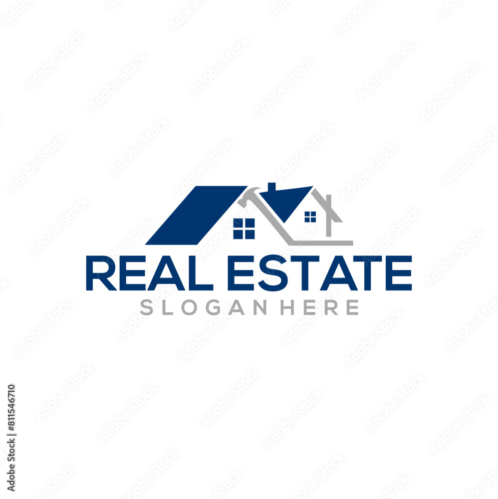 Real Estate Logo Design. Creative abstract real estate icon logo and business card template. Real Estate Logo Design. Creative abstract real estate icon logo and business card template.