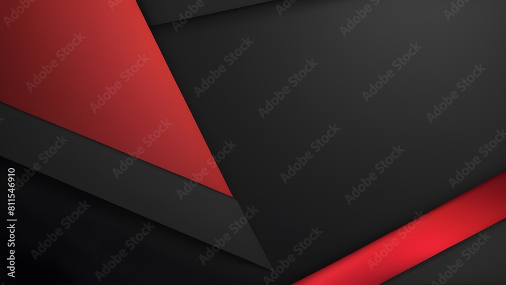 Abstract backdrop with overlap of red light and dark grey metallic