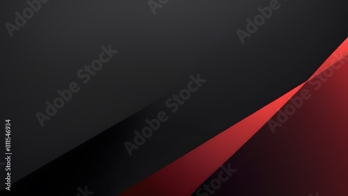 Abstract design featuring red light and dark grey metallic overlap