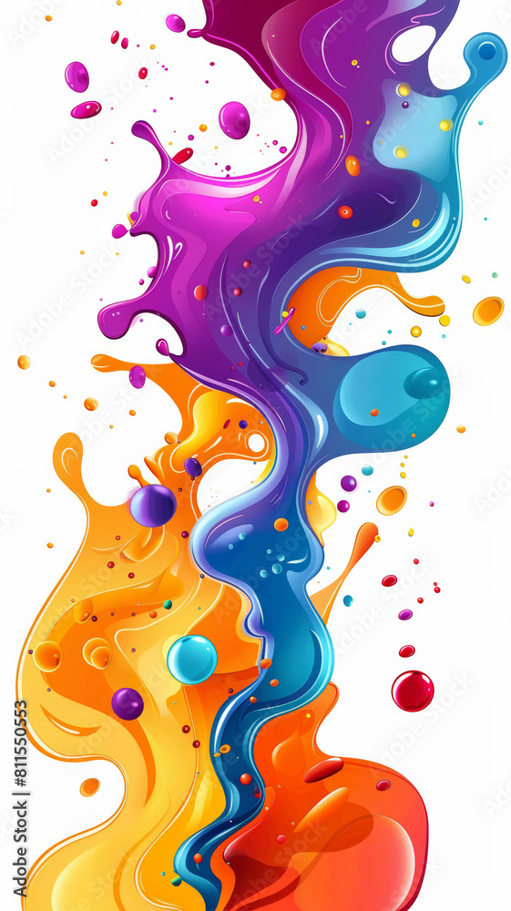 Vibrant Splash, Colorful Vector Background