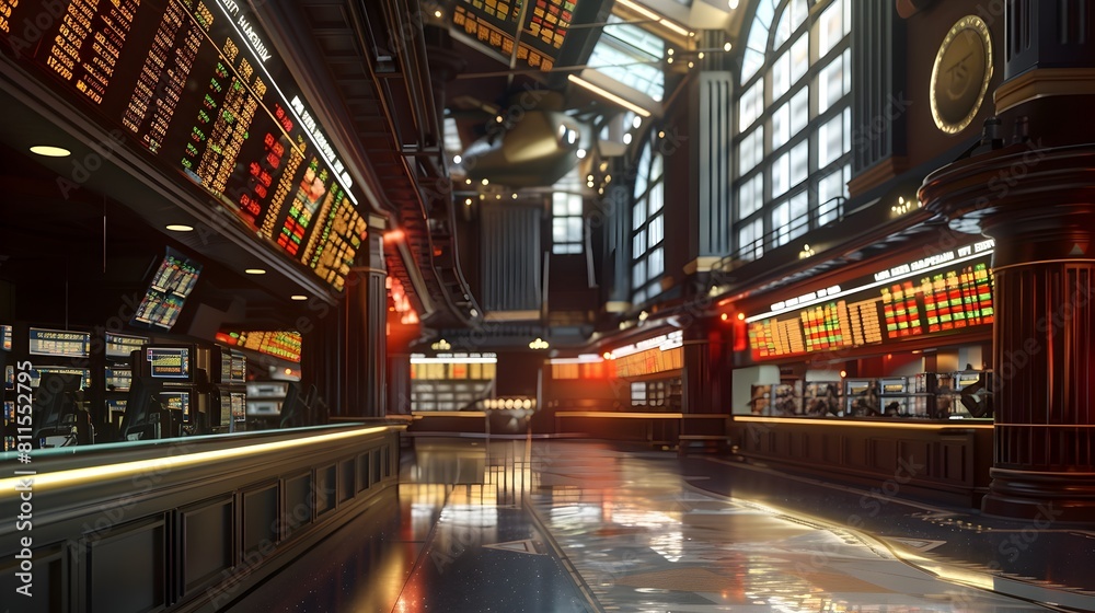 Fototapeta premium Index Themed Photography Exhibition A Virtual Showcase of Financial Markets