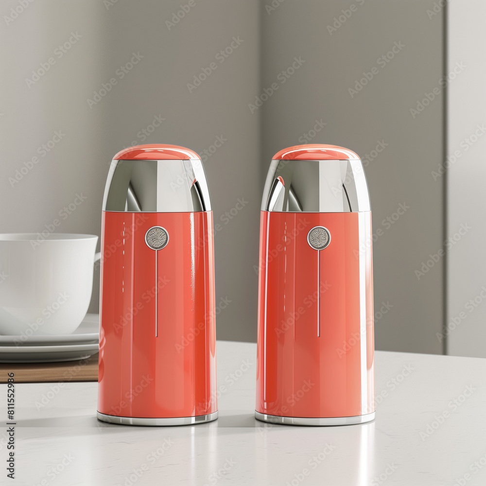 Translucent Coral Salt and Pepper Shaker Set: Add Flavor with Style Translucent Coral Salt and Pepper Shaker Set: Add Flavor with Style