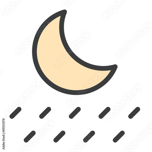 Rainfall at Night Icon