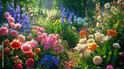 Garden of Flowers in the Backyard photo