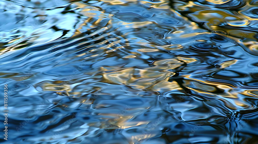 abstract pattern of water movement in river with a blue wall in the foreground abstract pattern of water movement in river with a blue wall in the foreground