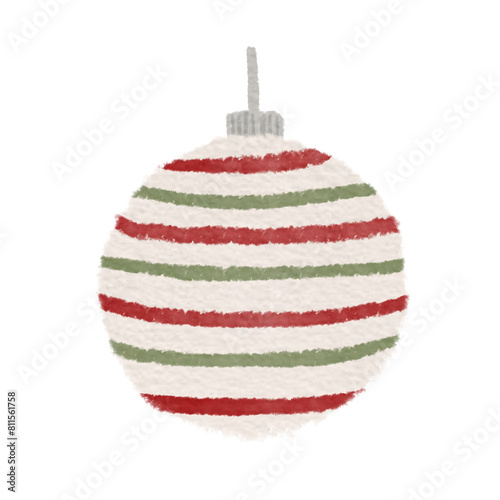 red christmas ball