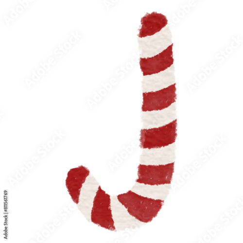 candy canes isolated on white