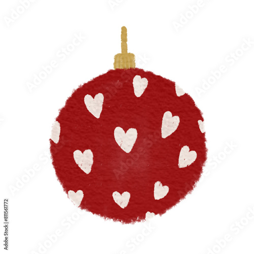 red christmas ball