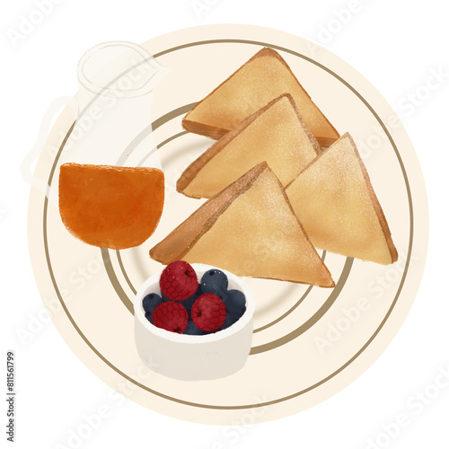 pancakes with jam