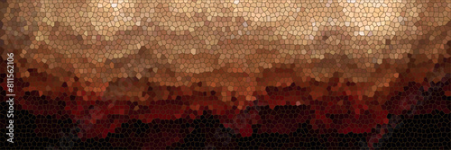mosaic concept wall mural blended abstract layered shadow brush stroke light beige to blood red color tone