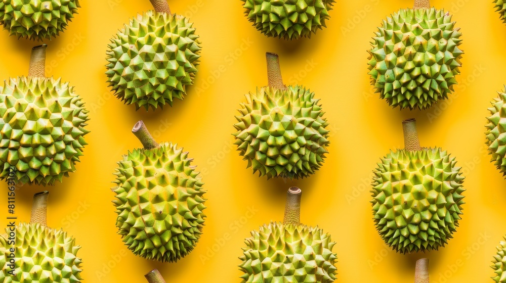 seamless pattern of durian. seamless pattern of durian.