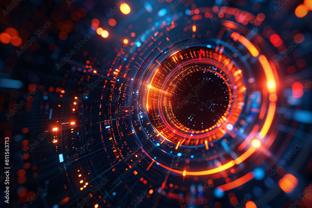 3D technological sense blue glowing science fiction e-commerce display stand simple creative space scene background material 3D technological sense blue glowing science fiction e-commerce display stand simple creative space scene background material